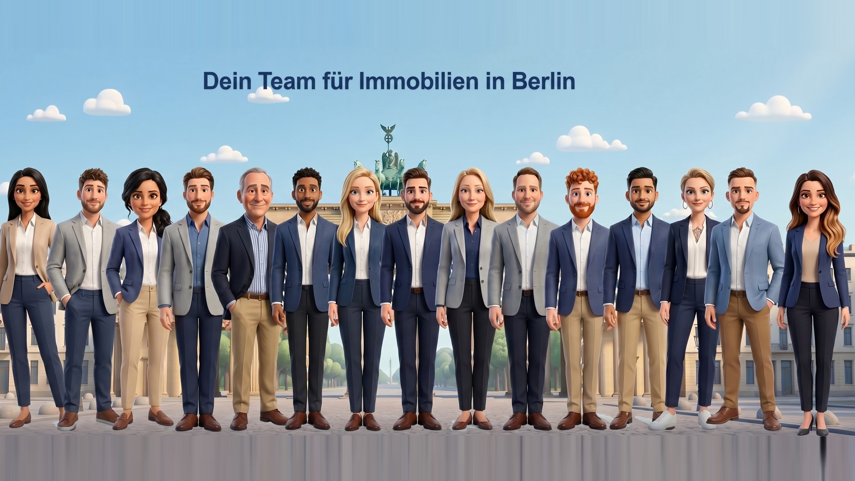 Mochow Team am Brandenburger Tor